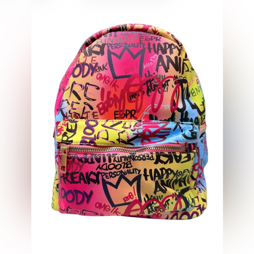 Calessa Colorful Graffiti Backpack